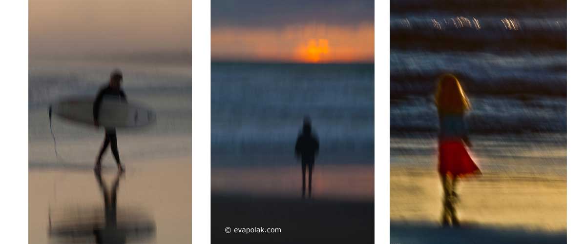 sunset colour and people